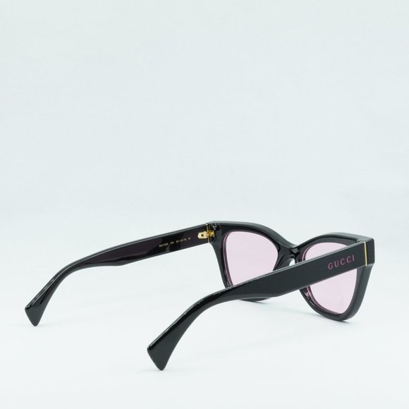 💯 NEW GUCCI GG1133S 003 BLACK SHINY PINK EYEGLASSES - Picture 12 of 13